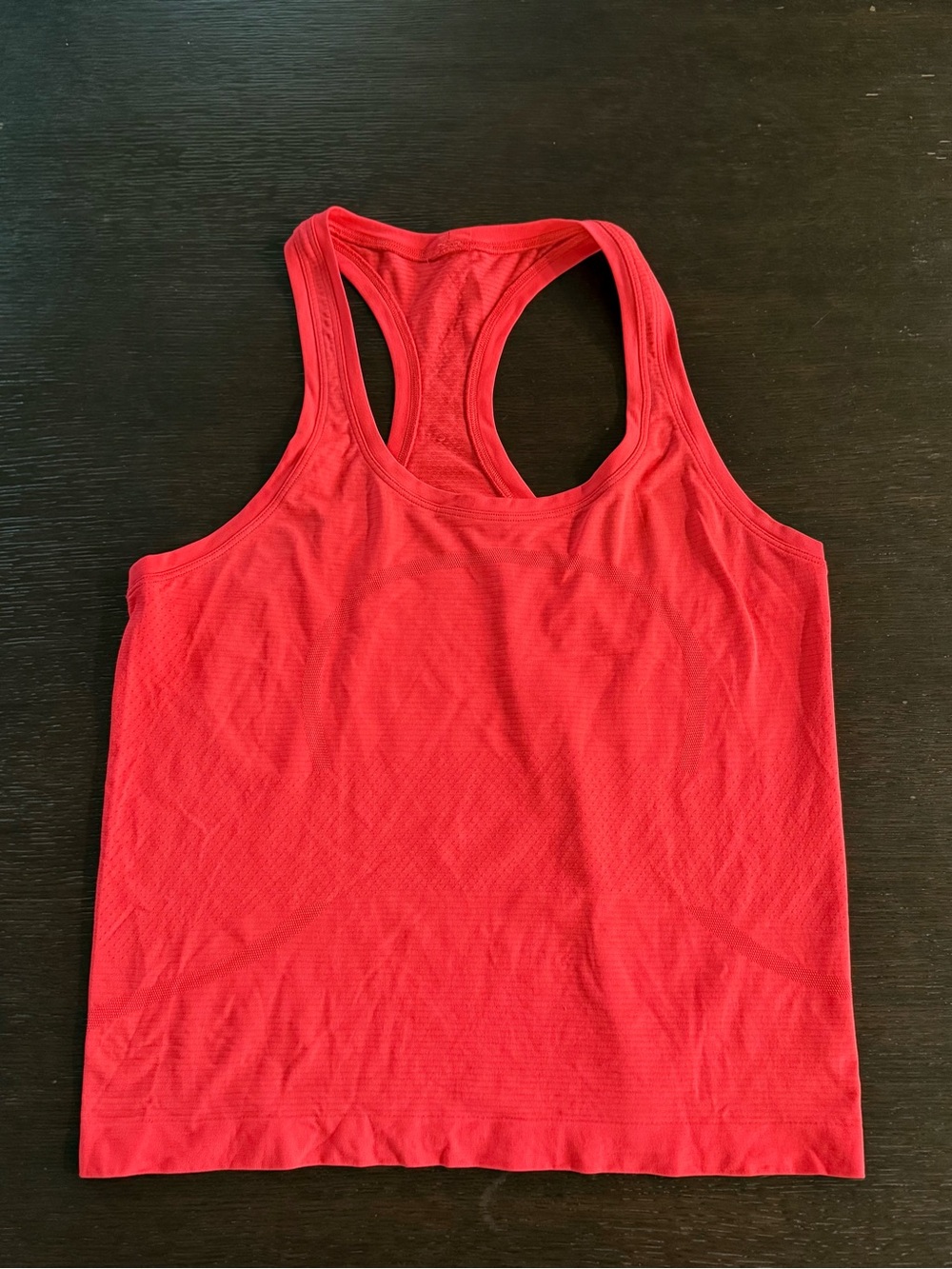 Lululemon Athletics bright orange racerback tank top